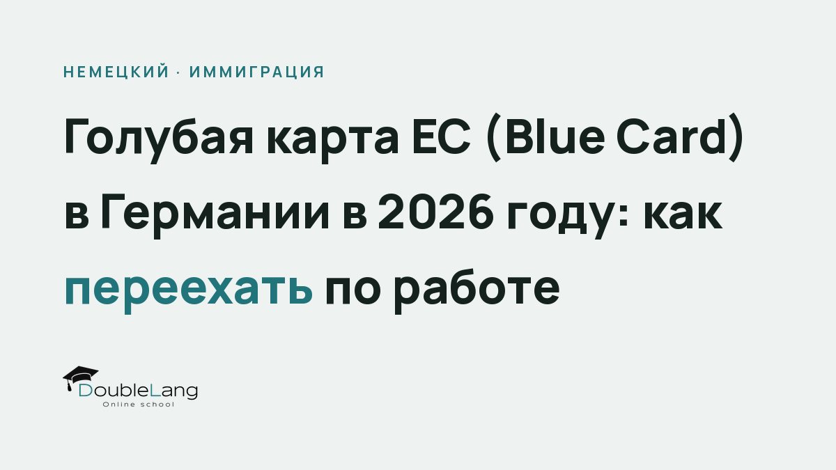 Голубая карта ЕС (Blue Card) в Германии в 2026 году: как переехать по работе