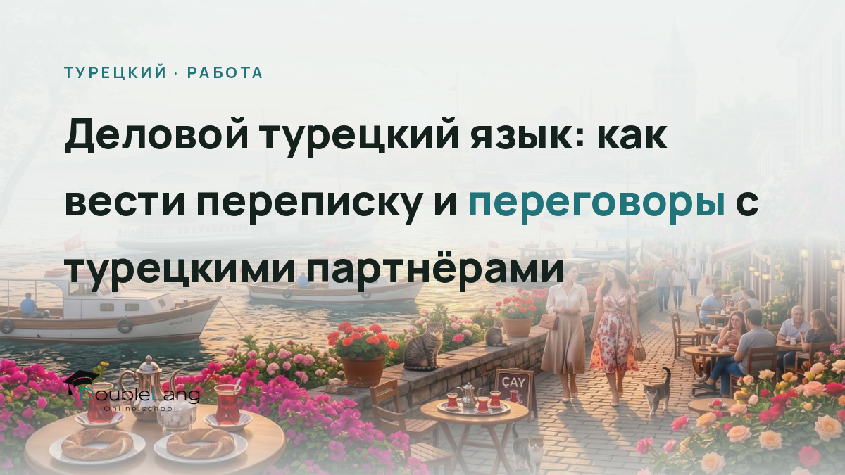 Деловой турецкий язык: как вести переписку и переговоры с турецкими партнёрами