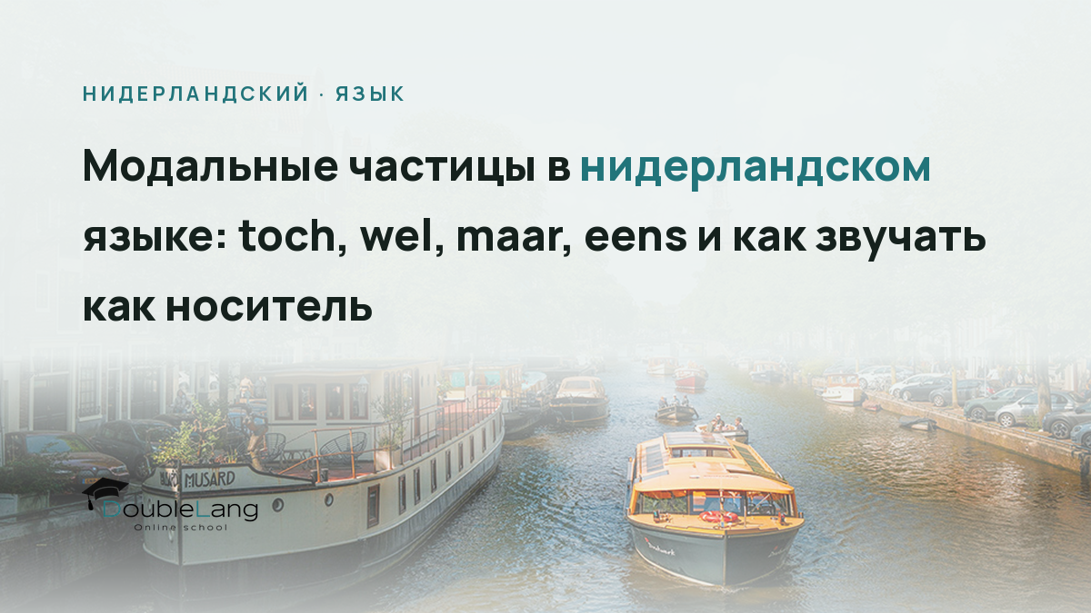 Модальные частицы в нидерландском языке: toch, wel, maar, eens и как звучать как носитель