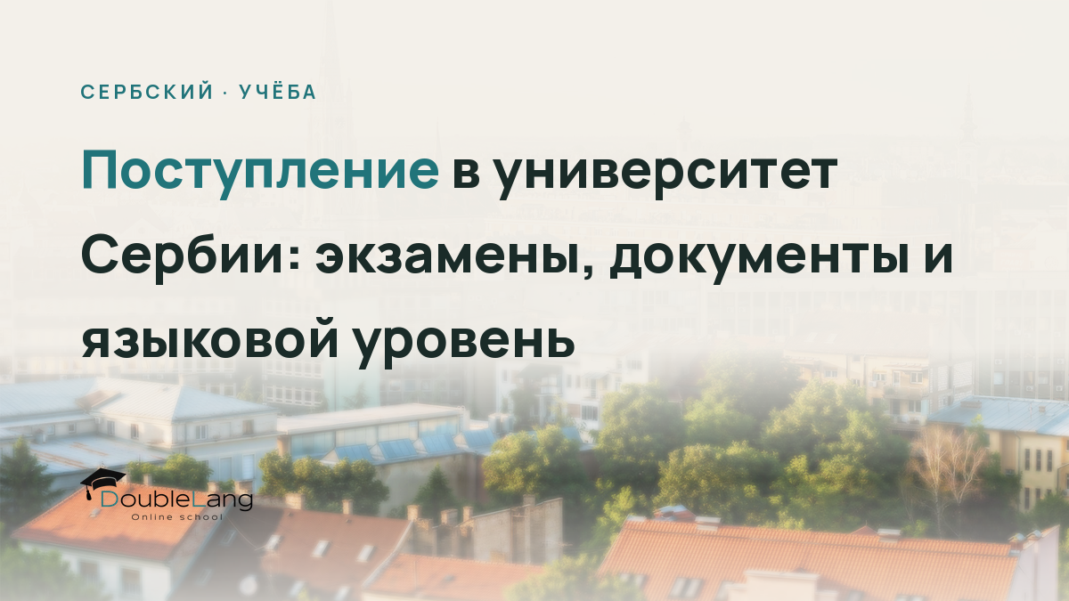 Поступление в университет Сербии: экзамены, документы и языковой уровень