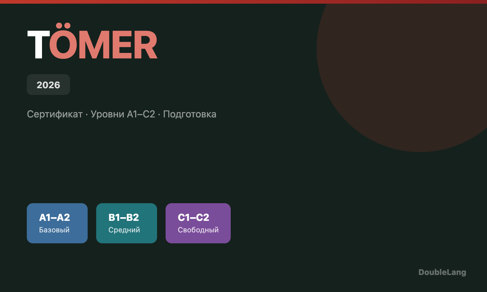 Как подготовиться к TÖMER в 2026 году